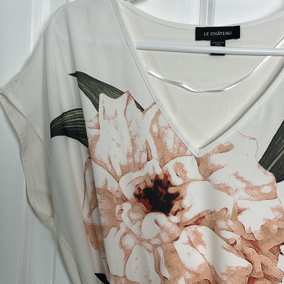 Le Chateau Floral Blouse | Size M - Picture 8 of 8